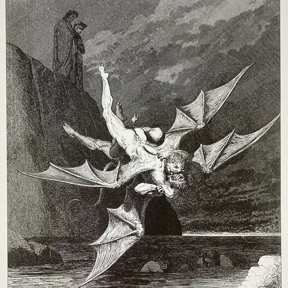 Dore, Ancient Mariner, Divine Comedy, Illustration, Print, Art, ~ 240707-WH 292 - Picture 3 of 4